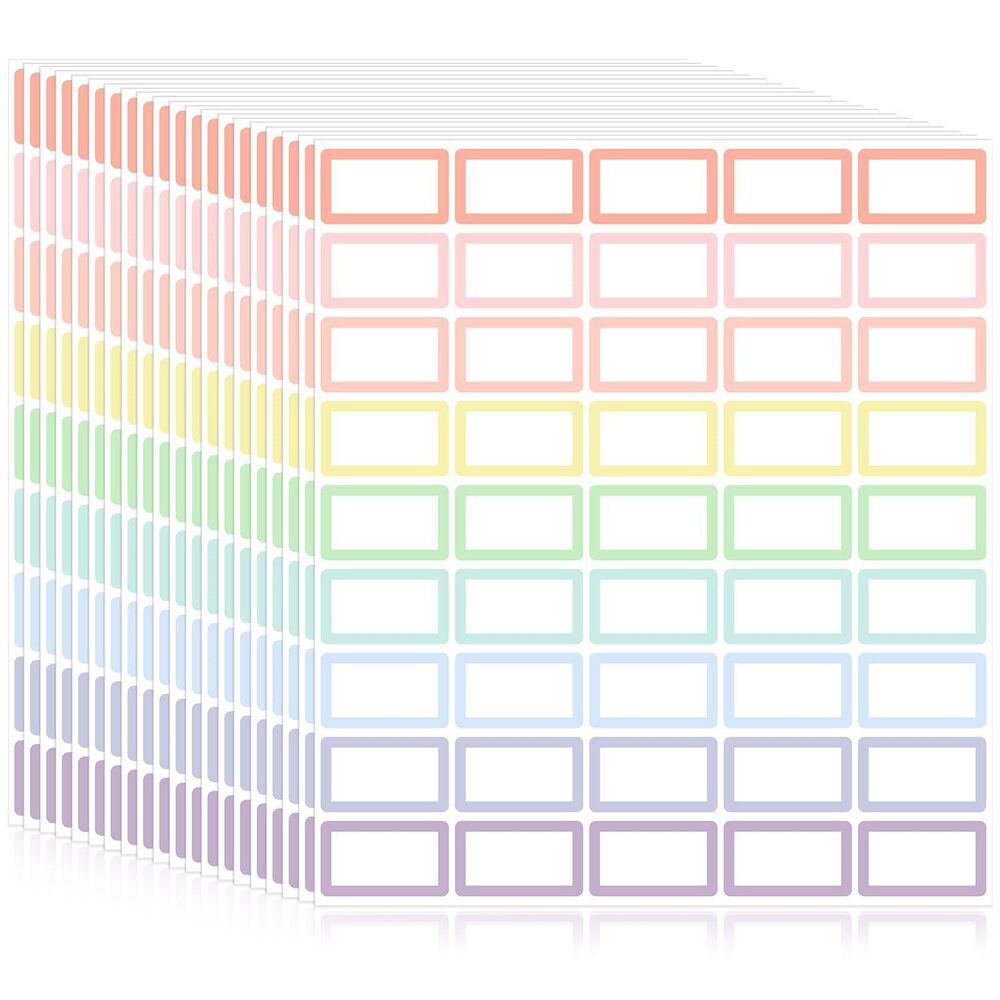 5391 20 Pcs Removable Name Tag Labels 900 1.5 x 2.5 Inches Stickers